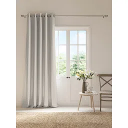 DDecor Beige Geometric Black Out Door Curtain-picture-32