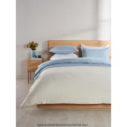 DDecor Blue 4 Piece Double King Geometric Cotton Bedding Set-image-49