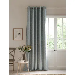 DDecor Blue & White Abstract Room Darkening Door Curtain-picture-27