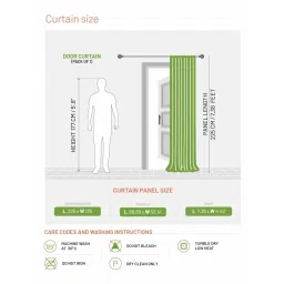 DDecor Ethnic Beige Polyester 7 ft Door Curtain image 4