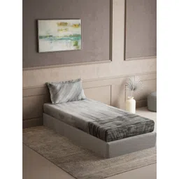 DDecor Grey 144 TC Single Bedsheet with 1 Pillow Covers-picture-23
