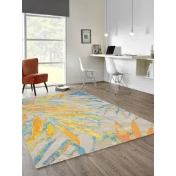 DDecor Grey Abstract Anti-Skid Polyester Carpet-picture-19