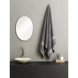 DDecor Grey Cotton 500 GSM Bath Towel-picture-10