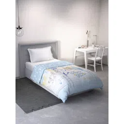 DDecor Little Brats Collection Kids Blue Abstract Cotton Reversible 90 Gsm AC Room Quilt-picture-24