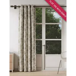 DDECOR Live Beautiful Brown Polyester 7 ft Door Curtain-picture-44