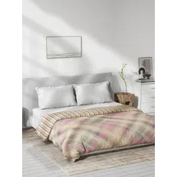 DDecor Live Beautiful Purple Checked Cotton Mild Winter 180GSM Reversible Double Bed Dohar-picture-11