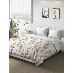 DDECOR Live beautiful Purple Polycotton 136 TC Floral Comforter-picture-38