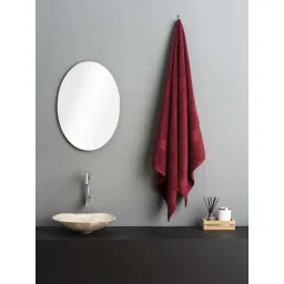 DDecor Maroon Cotton 500 GSM Bath Towel-picture-26
