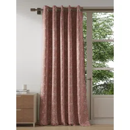 DDecor Pink & White Floral  1 Piece of 7FT Door Curtain-picture-25