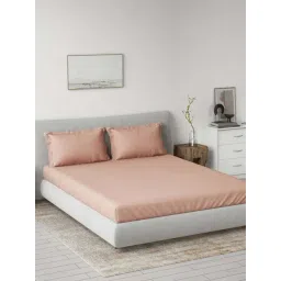 DDecor Pink Cotton 180TC Bedsheet with 2 Pillow Cover-picture-25