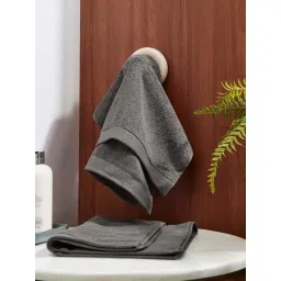 DDecor Pioneer Grey Cotton 450 GSM Hand Towel - Set of 1-picture-39