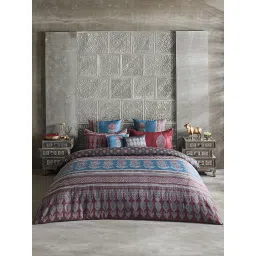 DDecor Printed Blue 210 TC Cotton King Bedding Sets image 1