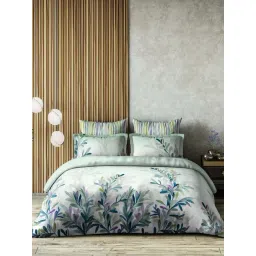 DDecor Printed Mint Blue 162 TC Cotton Double Bedsheet with 2 Pillow Covers-picture-25