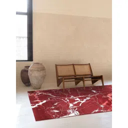 DDecor Red Abstract Anti-Skid Polyester Carpet-picture-34