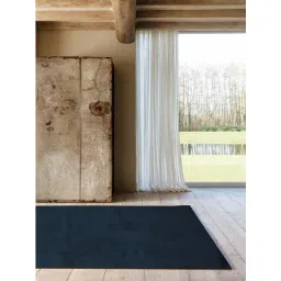 Ddecor Rugs Blue Polyester Solid Rugs-picture-24