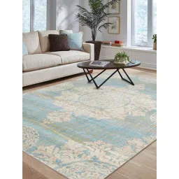 Ddecor Rugs Blue Polypropylene Small print Rugs-picture-43