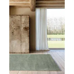 Ddecor Rugs Green Polyester Solid Rugs-picture-42