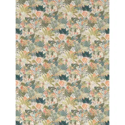 DDecor White & Green Floral Cotton 144 TC Queen Bedsheet with 2 Pillow Covers image 2