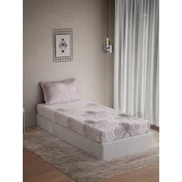 Ddecor Live Beautiful Cotton Ethnic Optima 144TC Single Bedsheet With Pillow Cover - Purple-picture-10