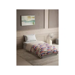 Ddecor Live Beautiful Cotton Primary Purple Abstract 125 Gsm Ac Dohar (Single)-picture-31