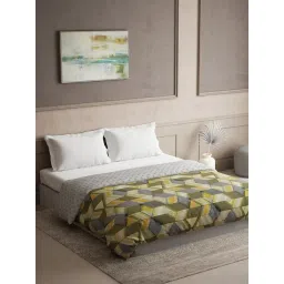 DDECOR Live beautiful Geometric Yellow 110 Cotton Double Winter Quilt-picture-11