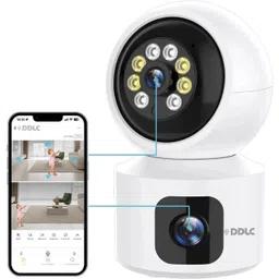 DDLC Dual Lens WiFi IP 360° Camera 1920 X 2160 Full HD 3mp AI (Upgraded) Security Camera-image-36