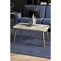 DDS Dream Decor Shopee Wooden Coffee Tables Rectangular Modern Coffee Table Modern Nesting Tables Nightstand and Accent Tables Stacking Side Tables for Living Room (White)-picture-12