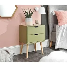 DDS Dream Decor Shoppee End Table with 2 Drawer Accent Table (Army Color)-picture-32