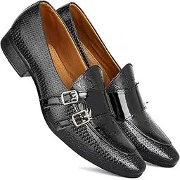 de loyon Men's Patent Leather Slipon Shoes-picture-31