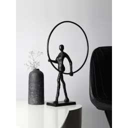 De Maison Decor Black Aluminium Enigmatic Embrace Sculpture Terracotta-picture-13