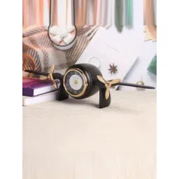 De Maison Decor Black Aluminium Skyward'S Table Clock-picture-42