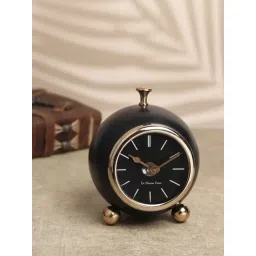 De Maison Decor Black Aluminium Sphere Timekeeper Clock-picture-29