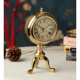 de maison decor Chrono Royal Gold Aluminium Table Clock-picture-24
