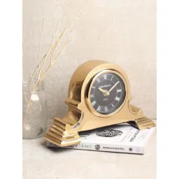 De Maison Decor Gold Aluminium Abstract Arcadian Arc Table Clock-picture-12