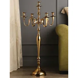 De Maison Decor Gold Aluminium Abstract Tree of Life Candle Holder-picture-17