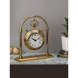 De Maison Decor Gold Aluminium Archway Timepiece Table Clock-picture-21