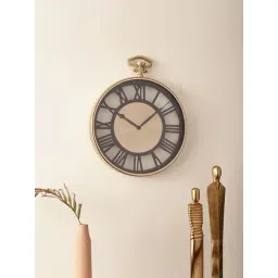 De Maison Decor Gold Aluminium Vigil Wall Clock-picture-37