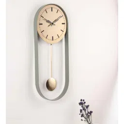 de maison decor Noir Green Aluminium Pendulum Wall Clock-picture-28