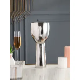 De Maison Decor Silver Aluminium Abstract Face Decorative image 1