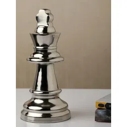 De Maison Decor Silver Aluminium Antique Chess King Large-picture-16