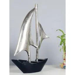 De Maison Decor Silver Aluminium Antique Dream Boat Table Accent-picture-48