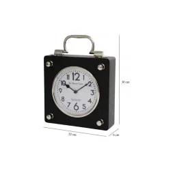 De Maison Decor Silver Mdf Cubekeeper Clock image 5