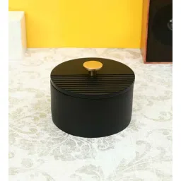 de maison decor The Artisan's Stripes- Trinket Black Large Storage Container-picture-28