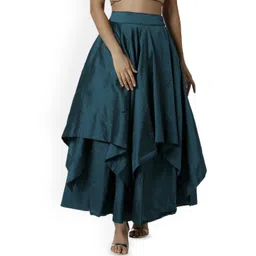 De Moza Flared A-Line Maxi Skirts-picture-21