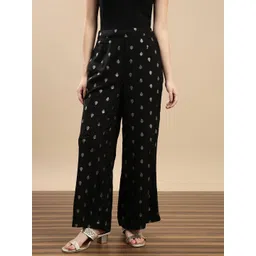 De Moza Floral Printed Wide Leg Palazzos-picture-29