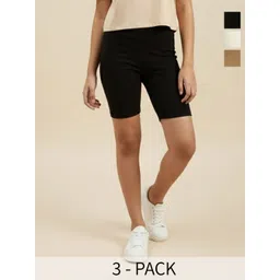 De Moza Girls Skinny Fit Cycling Sports Shorts-picture-26