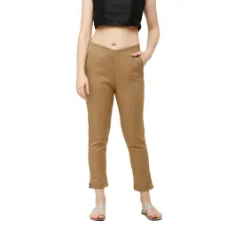 De Moza Tan Elasticated Pants-picture-12