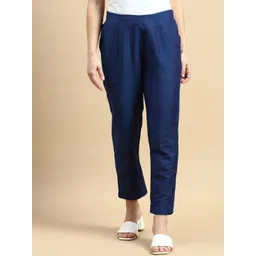 De Moza Women Mid-Rise Cigarette Trousers-picture-36