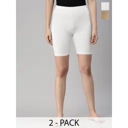 De Moza Women Mid-Rise Slim Fit Sports Shorts-picture-30