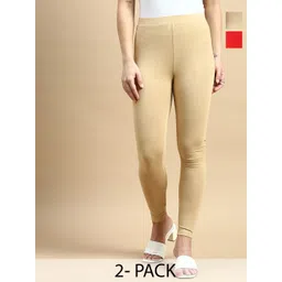 De Moza Women Pack Of 2 Ankle Length Leggings-picture-36